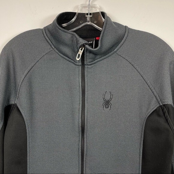 Spyder Men's Constant Full Zip Up Sweater Fleece Jacket Polar Black S Outdoor - Picture 6 of 16
